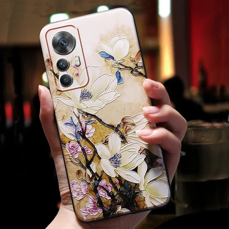 For Funda Xiaomi 12T 11T 13 12 11 T Pro Lite 12X 13Lite 12Lite 11Lite Mi 11 Lite 5G NE Pro Case Cute Soft 3D Rose Phone Cover
