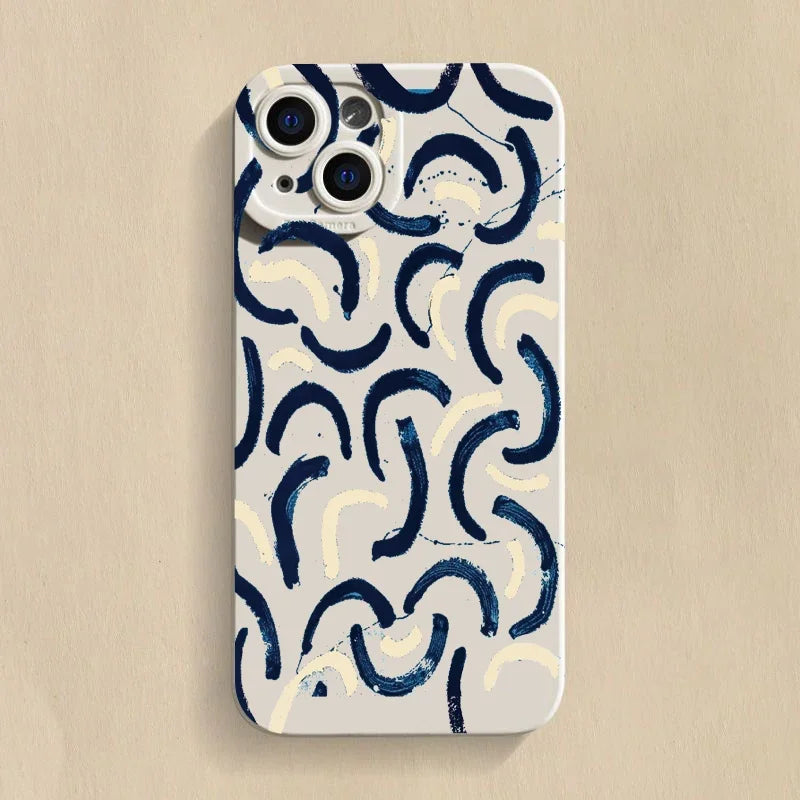 Graffiti Great Art Aesthetic David Mona Lisa Soft Phone Case For iPhone 15 14 13 12 11 16 Pro Max XR X XS 7 8 15 Plus SE Cover