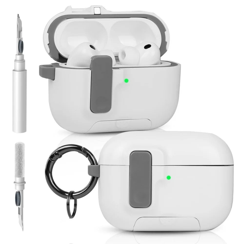 For AirPods Pro 3 Case Full Body Shockproof Protective Mobile Phone Holder Style Earphone Case with Cleaner Kit For AirPods Pro3