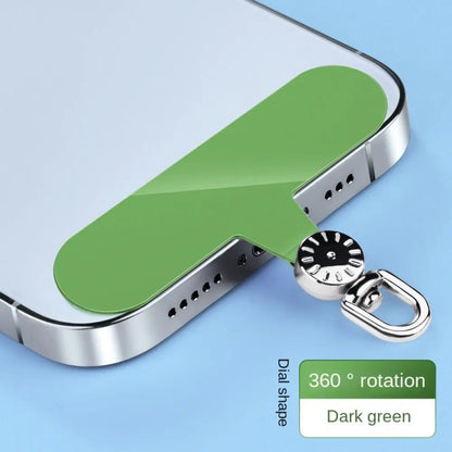 Luxury 360° Rotatable Phone Lanyard Gasket Hanging Cord TPR Metal Phone Patch Metal Ultra Thin Phone Card Clip Replacement