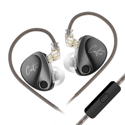 KZ Castor in Ear HiFi Earphone 2DD Dynamic High-end Tunable Balanced Armature Earphones Noise Cancelling with Detachable Cable