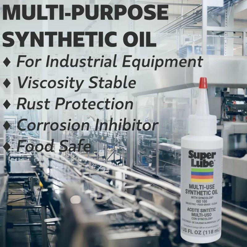 Super Lube 51004 Synthetic Oil ISO 100 NSF H1 Food Grade Lubricant Oil for Keyboard Switch Gear Bearing Plastic Safe 20ml 50ml