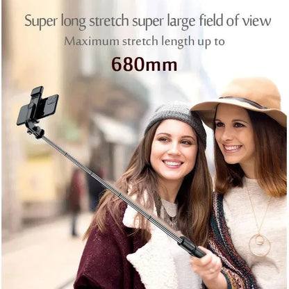 Bluetooth Selfie Stick Tripod Desktop Stand Phone Holder Wireless Remote Shutter for iPhone IOS Android Phone Option Fill Light