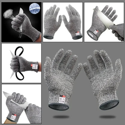 Hot Level 5 Protection Safety Anti Cut Gloves High-strength Kitchen Cut Resistant Gloves For Fish Meat Cutting Safety Amagi