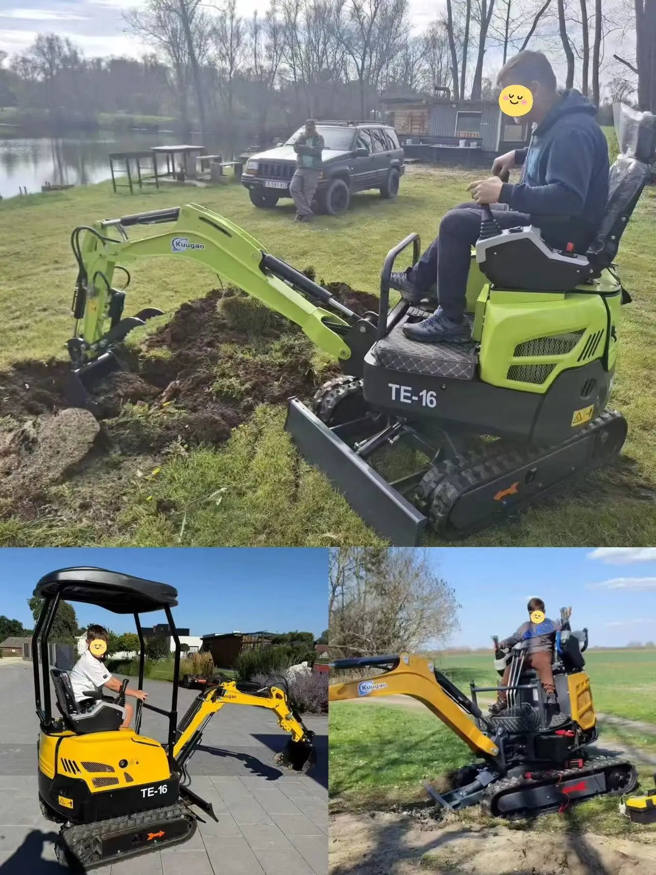Mini Excavator 2 ton 2.5 ton Free Shipping CE Mini Bagger Mini Digger Kubota Engine Customized Crawler Farm Excavators Garden