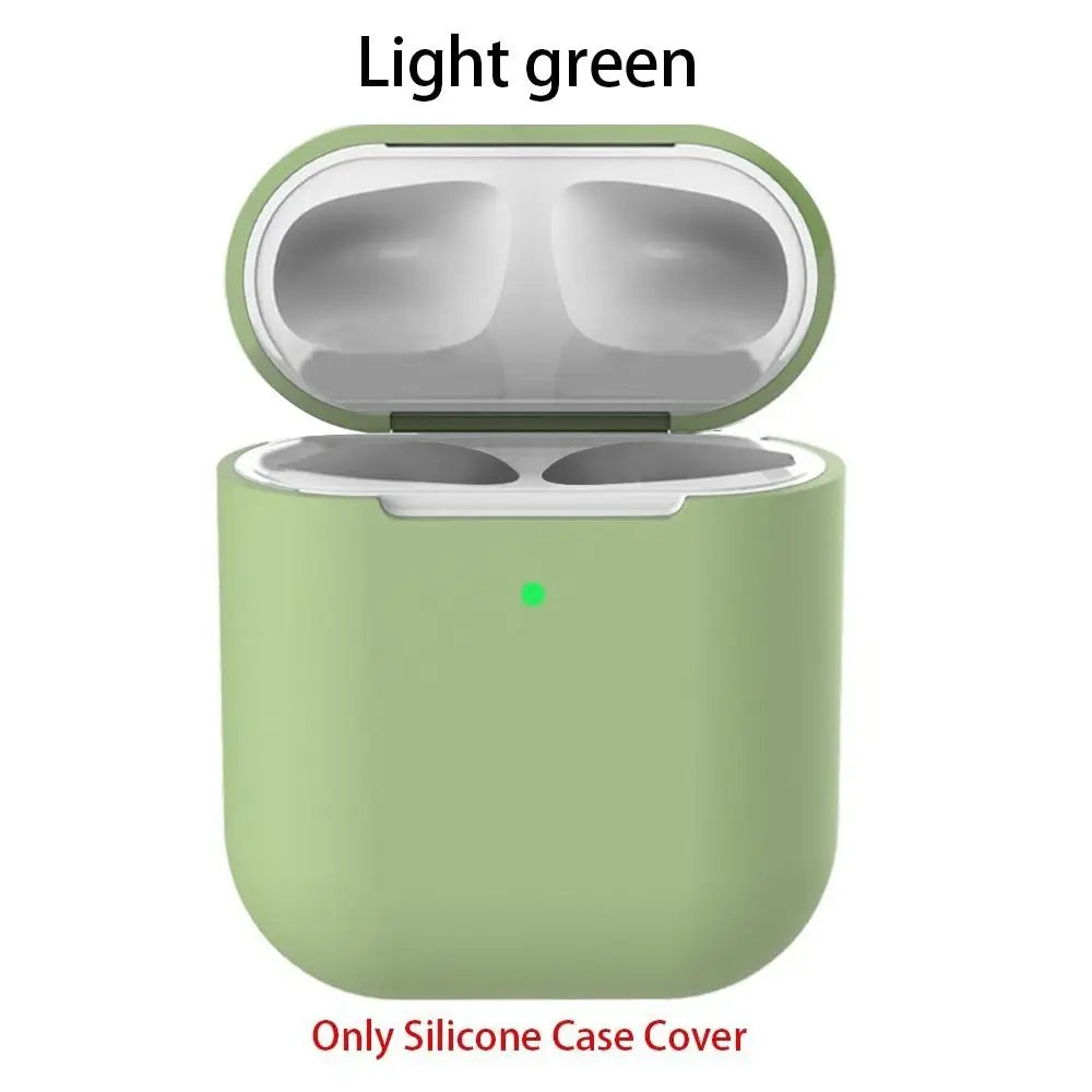 New Ultra Thin Slim Silicone Case Cover Wireless Earphones Pouch Protective Skin Sleeve Protector For Airpods 2