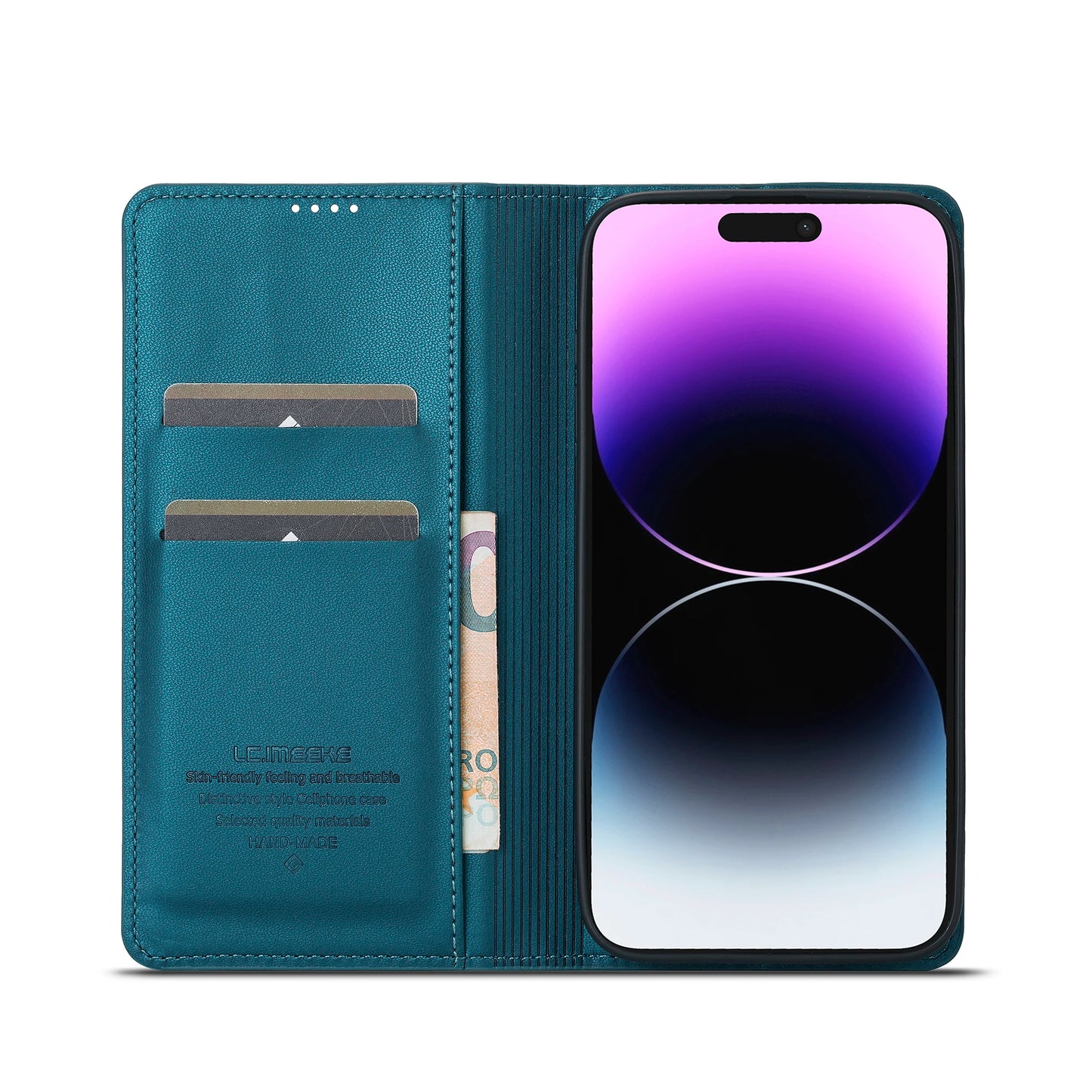 Business Magnetic Flip Leather Case For iPhone 17 Air 16 15 14 Pro Max 16E 13 12 11 Pro XS Max XR X 8 7 Plus SE Card Phone Cover