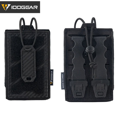 IDOGEAR TGS Tactical Phone Pouch 5.56 Mag Pouch Universal MOLLE Phone Case Camo 3588