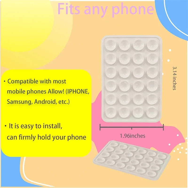 2PCS Hands Free Silicone Suction Phone Case Strong Adhesive Stand for IPhone 15 14 13 12 Pro Max Plus Samsung S24 S23 Back Cover