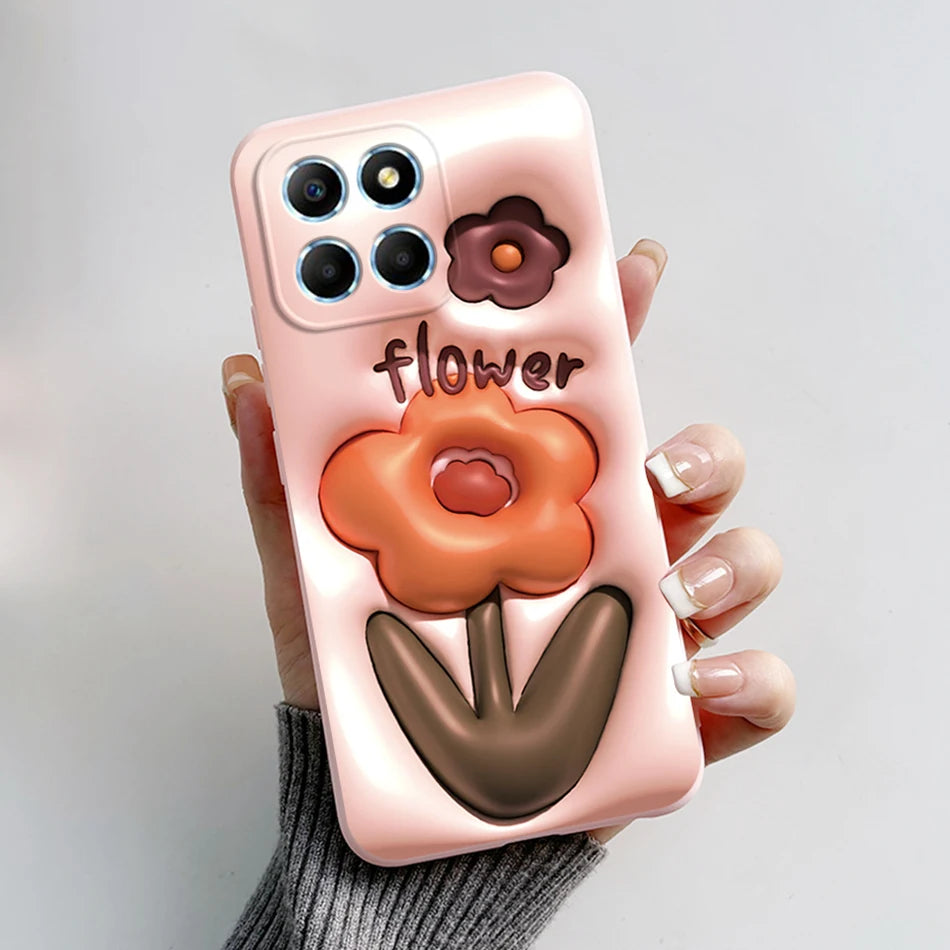 For Honor X6 5G Case VNE-LX1 VNE-LX2 VNE-LX3 Phone Cover Popular Astronaut Soft Funda For Honor X8 TFY-LX1 HonorX8 Bumper Coque