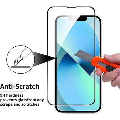 9D Full Cover Tempered Glass For iPhone 14 13 12 11 Pro Max Protective Glass on iPhone XS Max XR 8 7 6S 6 Plus Screen Protector