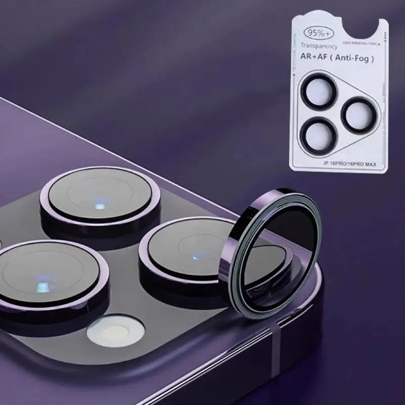 1Pc AR+AF Camera Lens Ring Glass For IPhone 15 16 Pro Max 16pro 15plus Lens Screen Protector Tempered Glass For IPhone 16pro Max