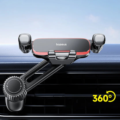 Baseus Car Phone Holder Metal Gravity Auto Air Vent Mobilephone Stand For 4.7-6.5 Inch Phone Invisibile Car Support