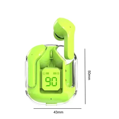 Wireless Bluetooth Headphones Tws in -ear Wireless Earphones with Microphone Led Display for Call Game Music Sports