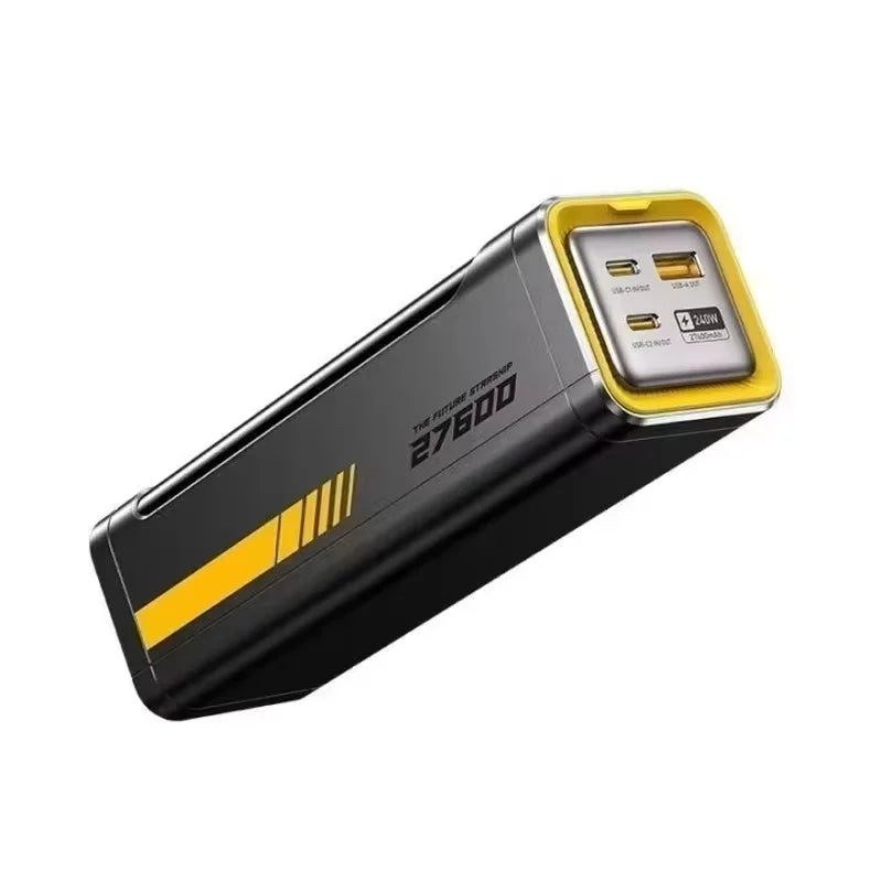 AOHI The Future Starship Power Bank 240W 27600mAh Large Capacity LED Display Power Bank with 3FT C-C Cable Two-way Quick Charge