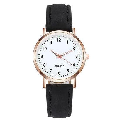 Fashion Watch For Women Leather Belt Watches Ladies Luxury Analog Quartz Luminous Wristwatch Clock Relogio Feminino
