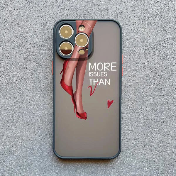 Girl Women Coffee Miss Phone Case For iphone 16 12 11 14 13 15 Pro Max X XS XR SE 2020 7 8 Plus Fashion Lady High Heel Covers