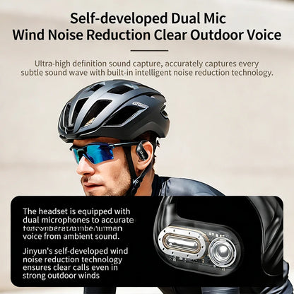 Wireless Headphones Q13 Bluetooth 5.3 Earphones True with Mic Button Control Noise Reduction Earhooks Waterproof Headset