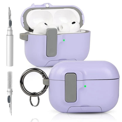 For AirPods Pro 3 Case Full Body Shockproof Protective Mobile Phone Holder Style Earphone Case with Cleaner Kit For AirPods Pro3