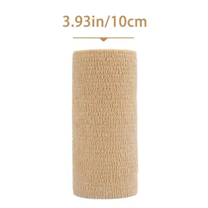 1/10 Rolls  Adhesive Bandage Elastic Breathable Sports Self Adhesive Tape Beige Wrap Finger Tape For Wrist Ankle