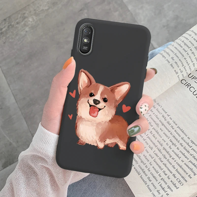 For Redmi 9AT 9A 9at Back Cover Protective Case Soft Silicone Cute Cartoon Cat Frog Funda Phone Case For Xiaomi Redmi 9C 13C 14C
