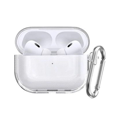 Case for Airpods Pro 3 Earphone Accessories Transparent Protective Shockproof Case with Cleaning Kit Keychain for Airpods Pro 3