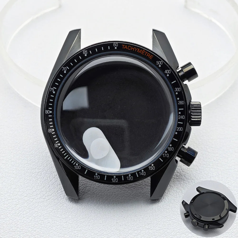 39.7mm Men's watches metal case FIT VK63 movement case watch accessories watch parts Fits 20mm strap Watch Box