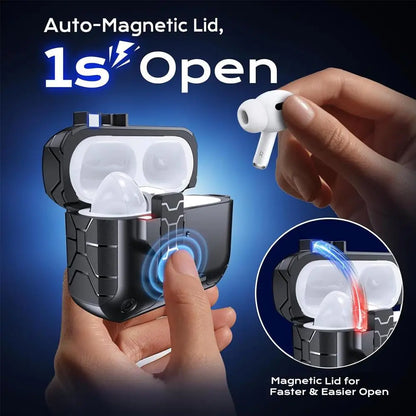 Magnetic Auto Lock Case for AirPods Pro 3 Phone Stand Case Cover with Cleaning Kit Keychain Protective Case for AirPods Pro 3