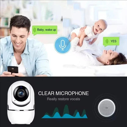 Pet Dog Camera with Phone App, 5G/2.4GHz WiFi Indoor Security Baby Camera, 360° Pan & Tilt, 2-Way Audio, Night Vision