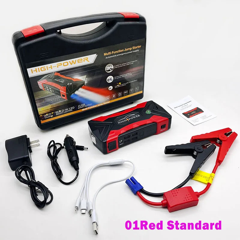 Minus Two Portable Car Jump Starter,  Air Pump, Power Bank and Emergency Starting Booster
