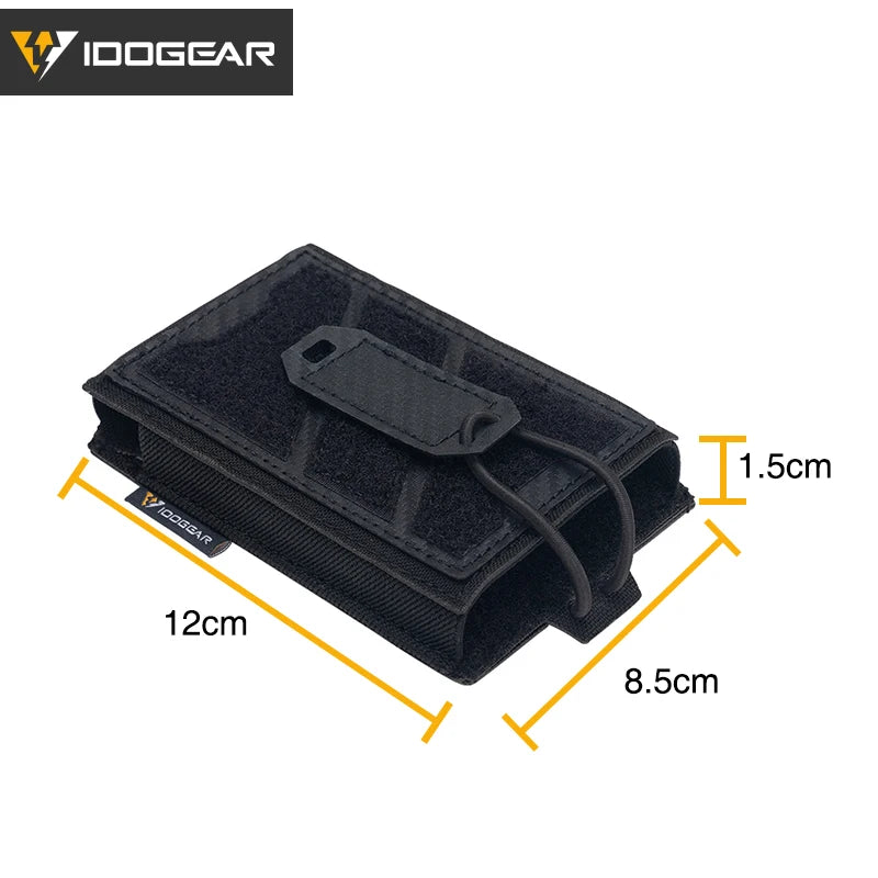 IDOGEAR TGS Tactical Phone Pouch 5.56 Mag Pouch Universal MOLLE Phone Case Camo 3588