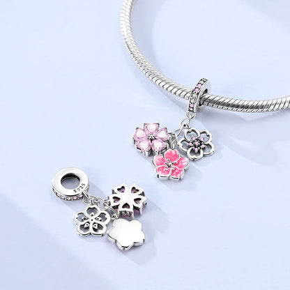 New IN 925 Sterling Silver Charms Beads Headphones Snail Fox Rose Pendant Jewelry Fit Original Bracelet For Women DIY Gift