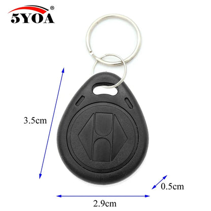 5YOA 10pcs 125KHz T5577 Keyfobs Rewritable Duplicate Tag 5200 Proximity Copy Access Card ID Token Ring RFID Cloner Keychain