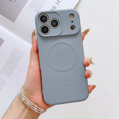 For Magsafe Magnetic Wireless Charging Liquid Silicone Shockproof Phone Case For iPhone 17 Pro Max/17/17 Pro Bumper Back Cover