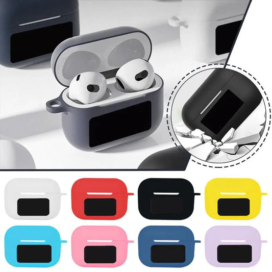 Wireless Earphones protective case Bluetooth 5.4 Touch Screen  PIXFAB A9 PRO Silicone anti-fall soft shell