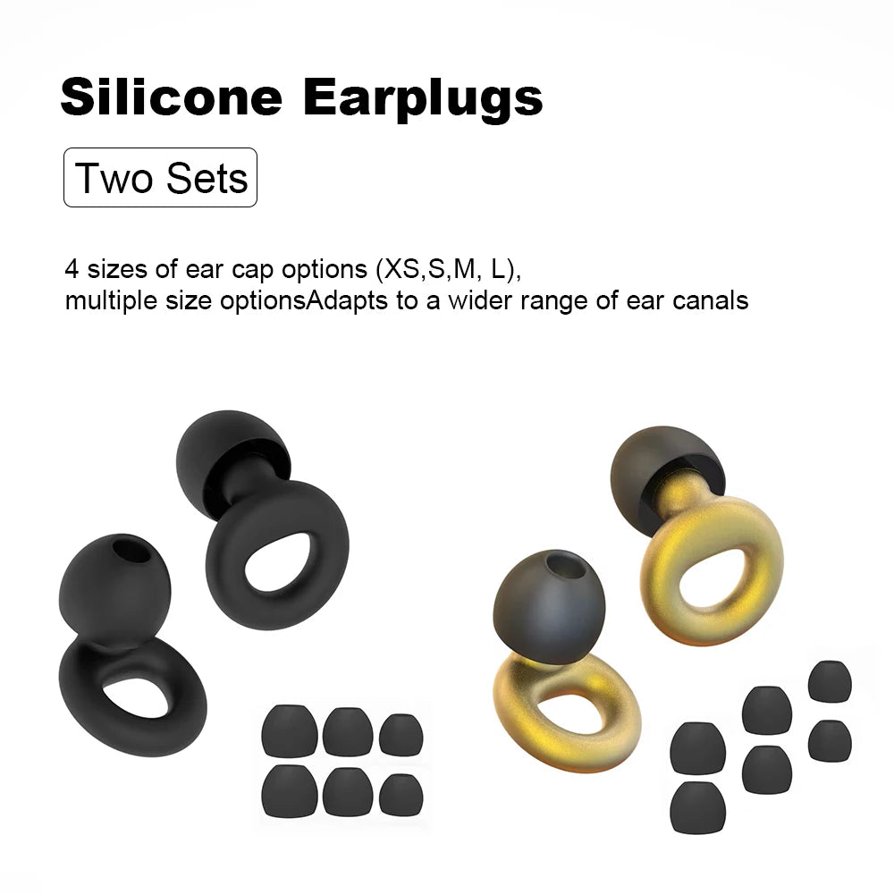 Concert Ear Plugs, High Fidelity Noise Cancelling Silicone Ear Plugs, Reusable Ear Plugs for Musicians, , Focus and Sleep