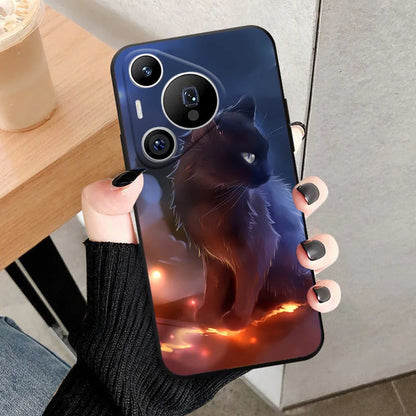 For HUAWEI Pura 70 Ultra Case Cool Lion TPU Back Cover For HUAWEI Pura 70 Pro Plus Soft Silicone Phone Case Pura70 Funda Coque
