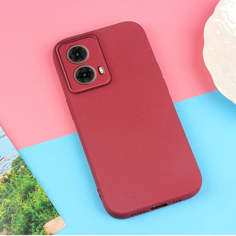 For Moto G85 Sand Matte Soft Silicon Full Protect Shockproof Anti-Slip Case For Motorola Moto G85 G55 G35 G75 G45 5G Phone Cover