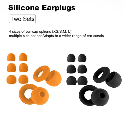 Concert Ear Plugs, High Fidelity Noise Cancelling Silicone Ear Plugs, Reusable Ear Plugs for Musicians, , Focus and Sleep