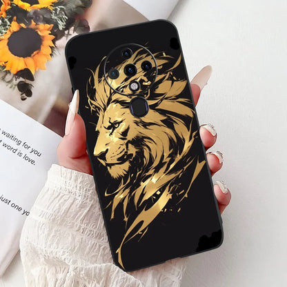 6.8'' For Tecno Spark6 KE7 Back Cover For Techno Spark 6 Case Shockproof Luxury Cute Cartoon Funny Cool Silicone Bumper Funda