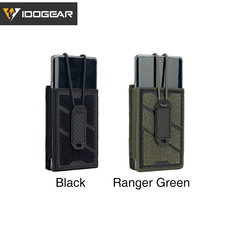 IDOGEAR TGS Tactical Phone Pouch 5.56 Mag Pouch Universal MOLLE Phone Case Camo 3588