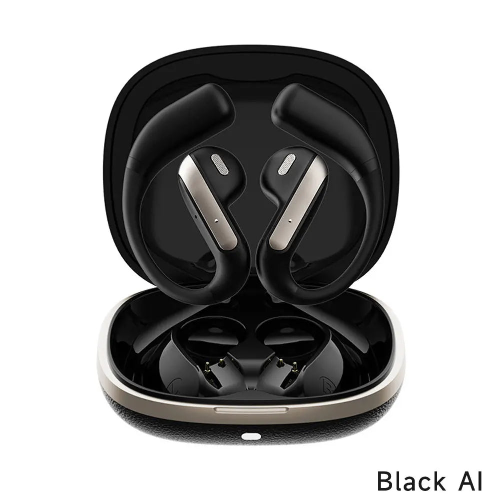 Smart Wireless Bluetooth 5.4 Headphones with AI Simultaneous Interpretation Long Battery Life Open-Ear Sports Headphones Yj55