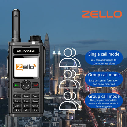 Ruyage RY98 Zello Push-to-Talk 4G LTE Long Range PoC Radio