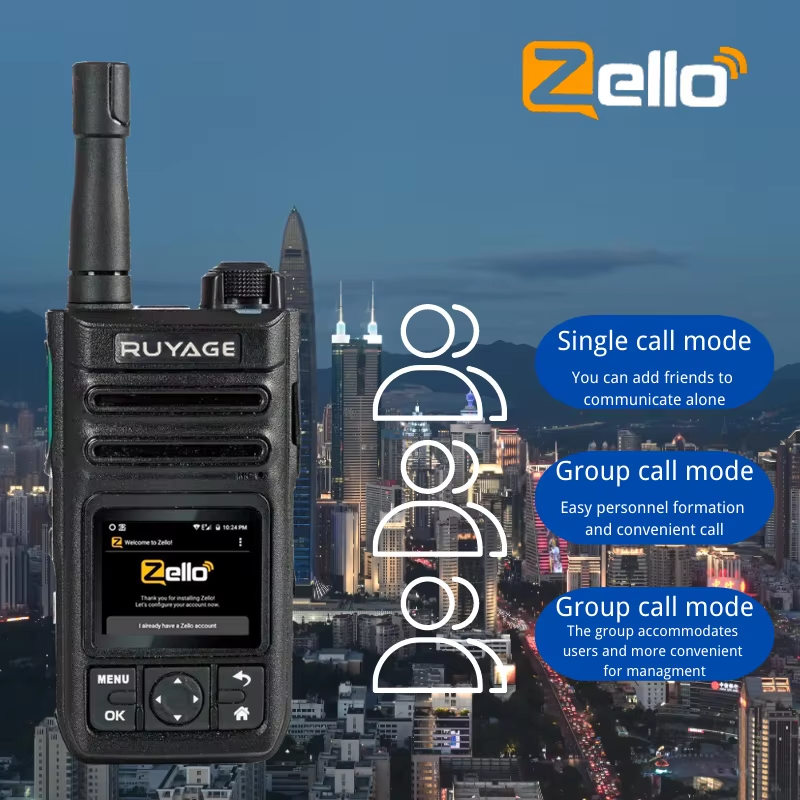 Ruyage ZL60 Zello Push-to-Talk 4G LTE Long Range PoC Radio