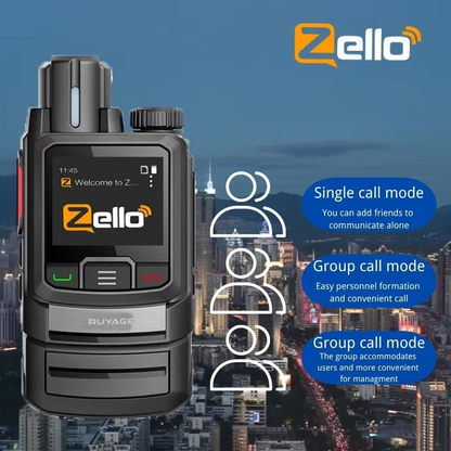 Ruyage ZL20 Zello Push-to-Talk 4G LTE Long Range PoC Radio