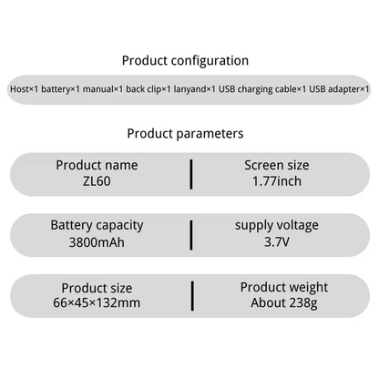 Ruyage ZL60 Zello Push-to-Talk 4G LTE Long Range PoC Radio