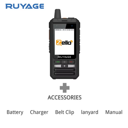 Ruyage ZL80 Touch Screen Zello Push-to-Talk 4G LTE PoC Two Way Radio