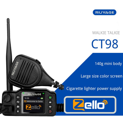 Ruyage Zello PTT 4G LTE Vehicle Mounted Mobile Two Way Radio