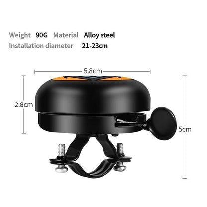 Bicycle Bell Horn For Safety Riding Lovely Aluminum Alloy Handlebar Metal Ring Cycling Accessories Classic Bike Bell Classic Aluminum Bicycle Bell With Loud Crisp Ring For Kids And Adult Bikes