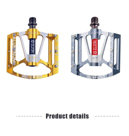 Bicycle pedal Flat Bike Pedals Road 3 Seal Bearings Mountain Bike aluminum Wide Platform Mountain Bike Pedals Flat Bicycle Pedals Lightweight Road Bike Pedals Fiber Sealed Bearing Flat Pedals